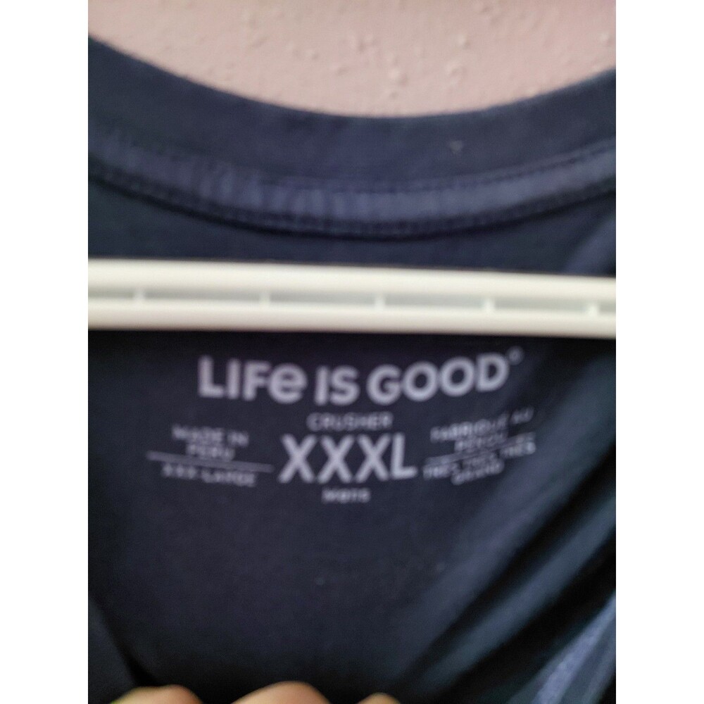 NWT Life Is Good Men's Blue "Dinner Rolls" Crusher T-Shirt Size XXXL - Picture 5 of 8
